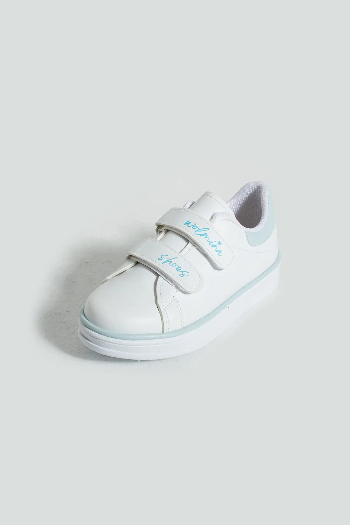 Pembe Potin Rahat Taban Cırtlı Çocuk Sneaker 001-70-24BMavi - Beyaz