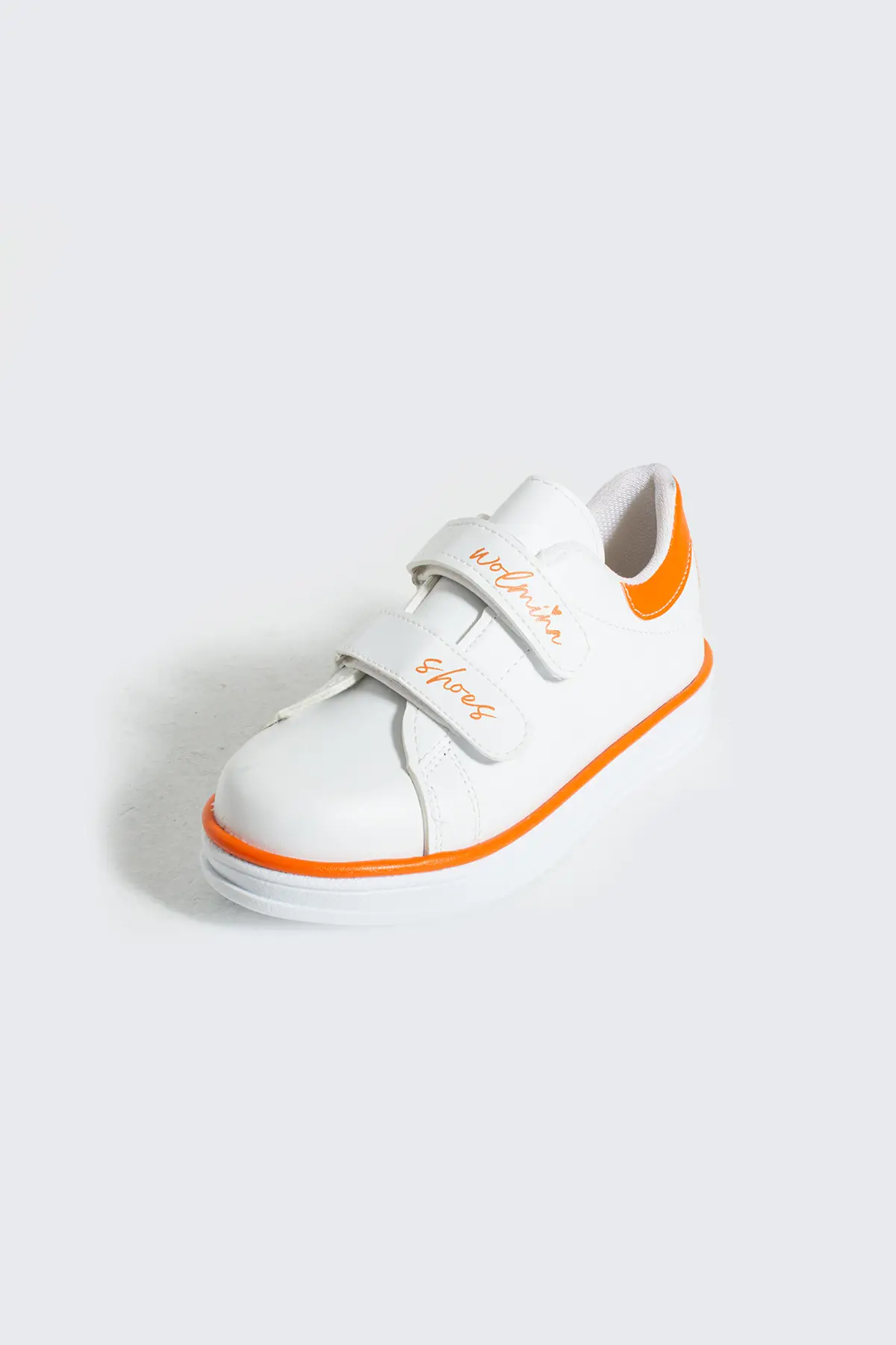 Pembe Potin Rahat Taban Cırtlı Çocuk Sneaker 001-70-24BTuruncu - Beyaz